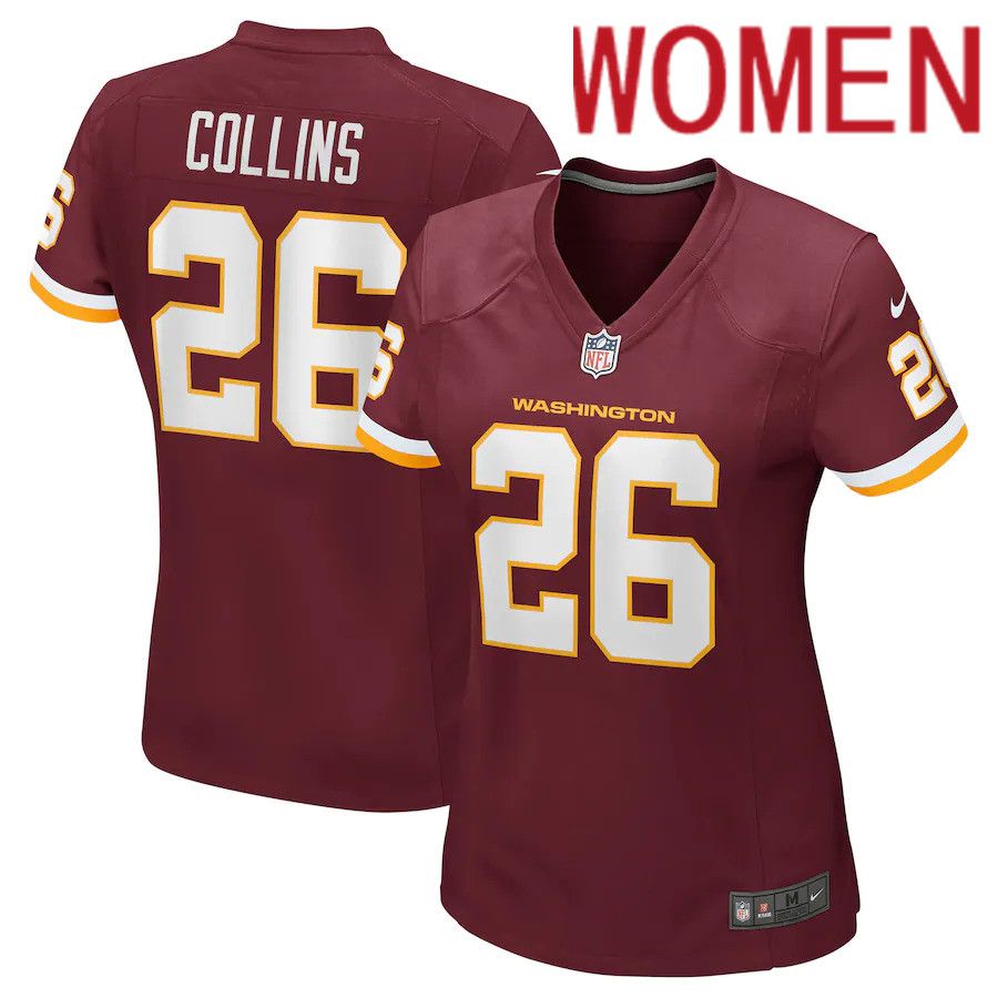 Women Washington Redskins 26 Landon Collins Nike Burgundy Team Game NFL Jersey
